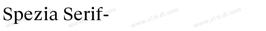 Spezia Serif字体转换